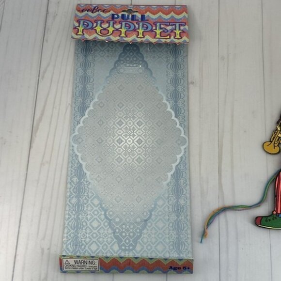 Pull String Toy Jumping Jack Puppet Circus Clown Lion Artisan Wall Art Decor - Picture 5 of 9